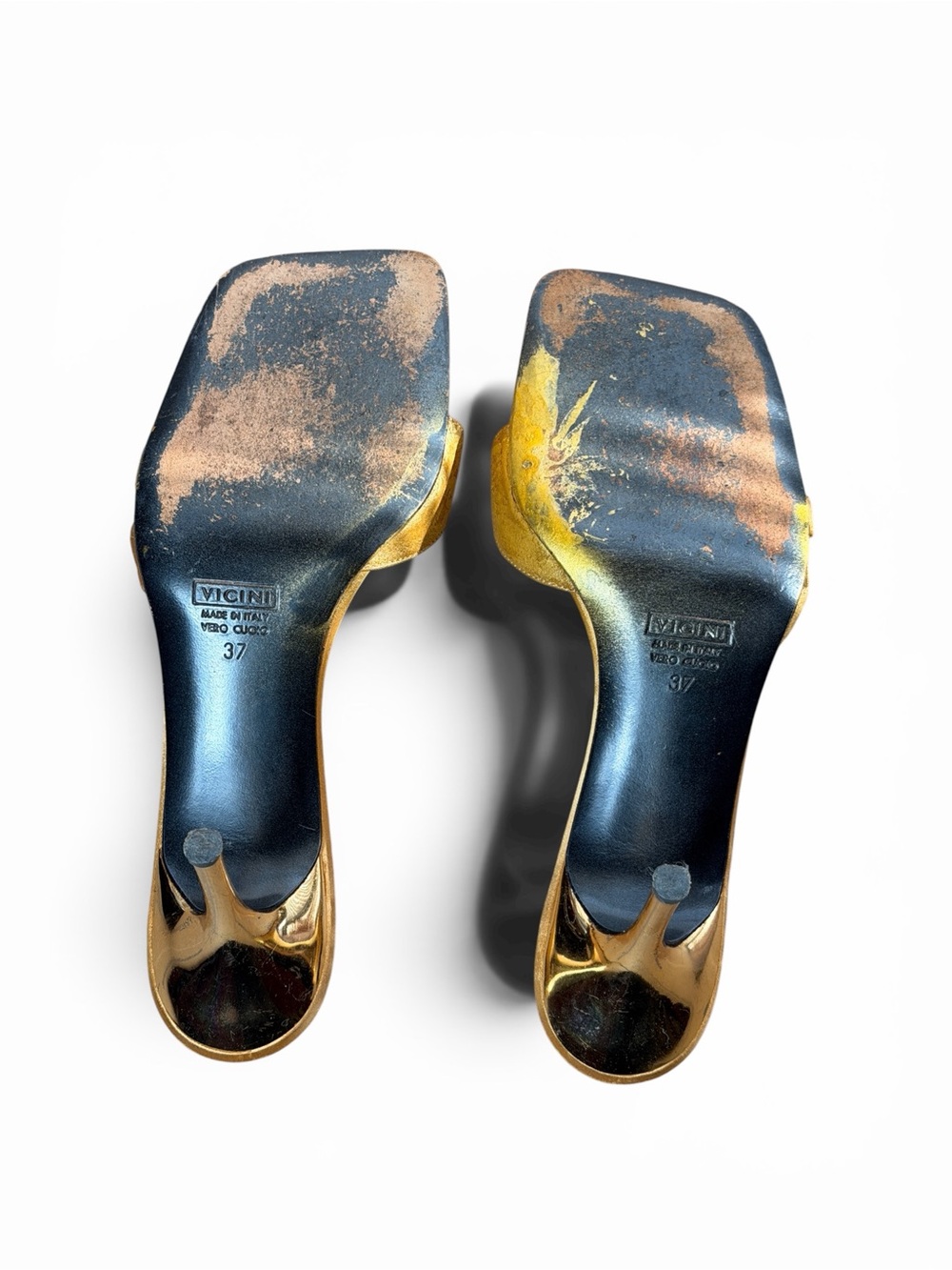 Vintage Giuseppe Zanotti Gold Snake Heels | Rare Collector Piece | Y2K - Picture 8 of 8